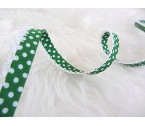 Schrägband mit Häkelborte